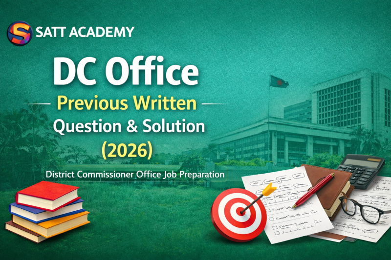 DC Office Previous Written Question & Solution (2026)
